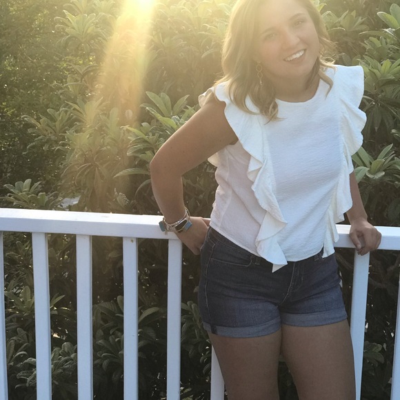 White linen crop top - Picture 2 of 3